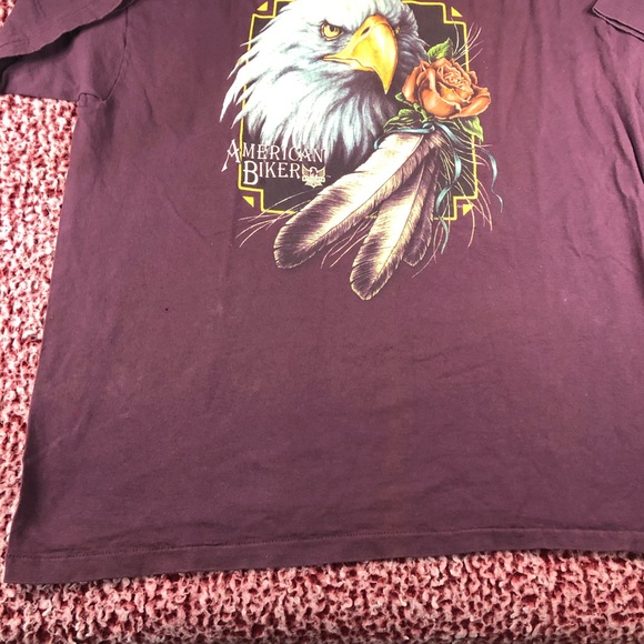 πβ¨π₯ Host Pick π₯β¨π - Vintage 3D Emblem American Biker Shirt - Picture 2 of 6